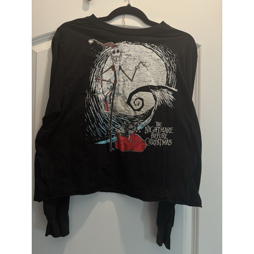 Disney Tim Burton’s The Nightmare Before Christmas Xlarge Black Longsleeve Tee